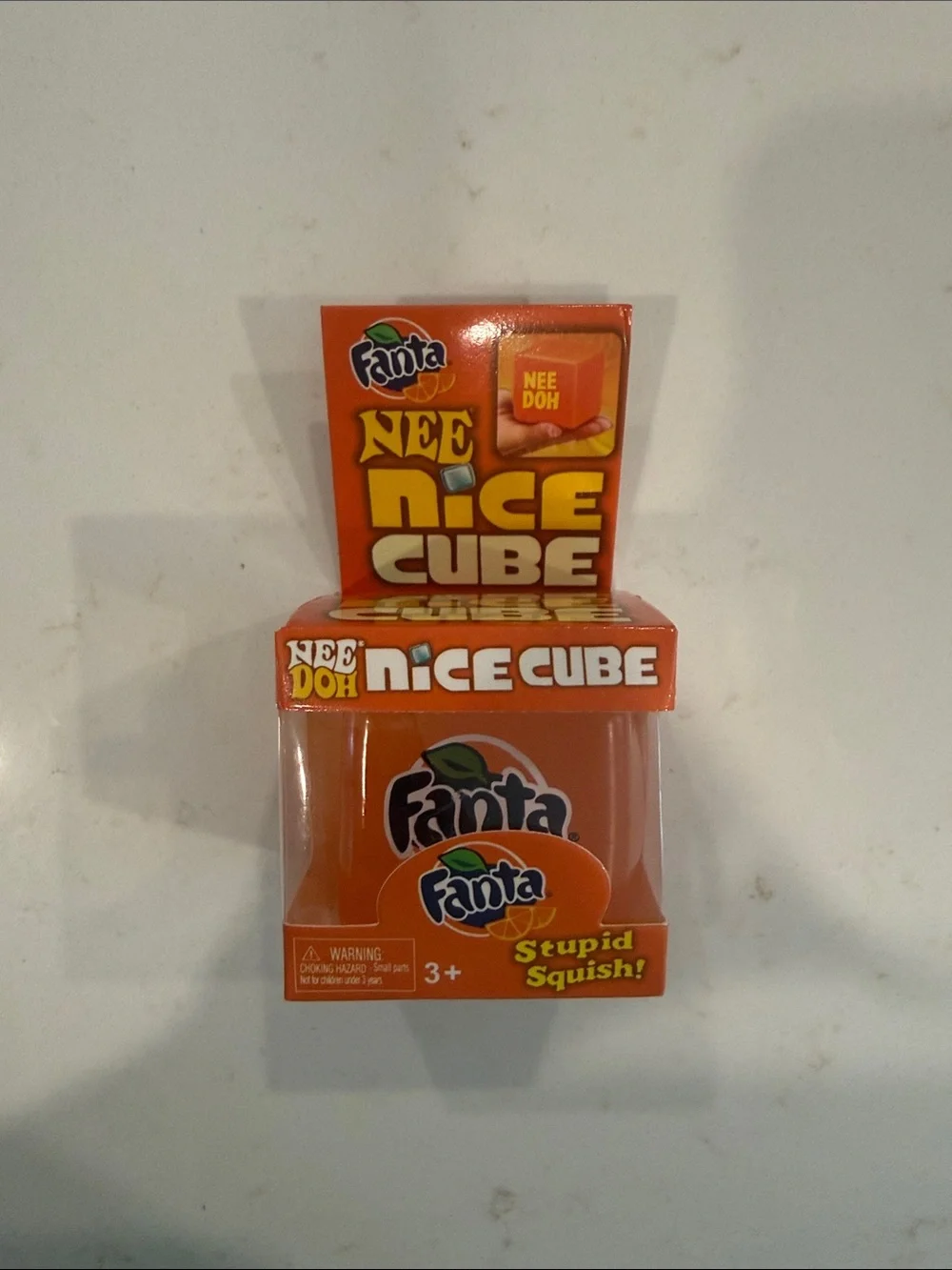 Squishy Fanta Nice Cube - smusher toyOrange Stupid Squish Toy